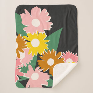 Daisy Delight Sherpa Blanket
