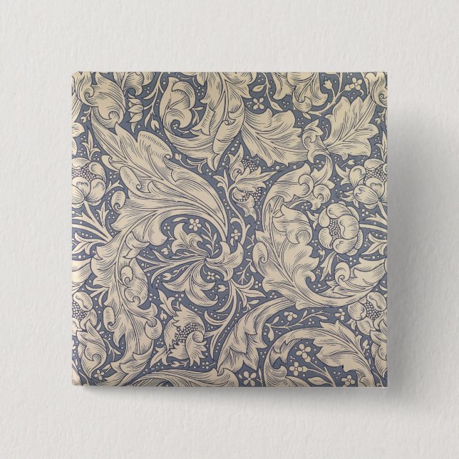 'Daisy' design (textile) 2 Inch Square Button (Front)