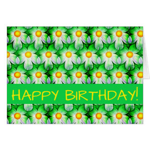 Daisy Digital Print, Floral Card