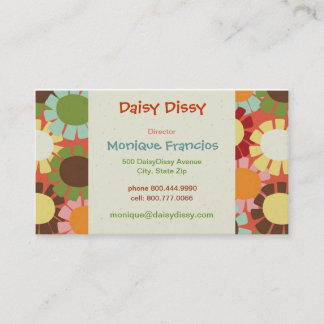 Daisy Dissy - Orange - Business Card