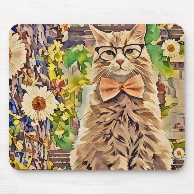 Daisy Doodle Mouse Pad (Front)