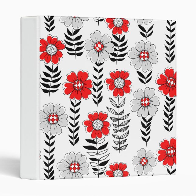 Daisy doodles  in red and black binder (Front/Spine)