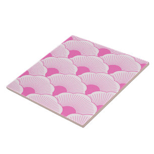 Daisy doodles  in red and black tile