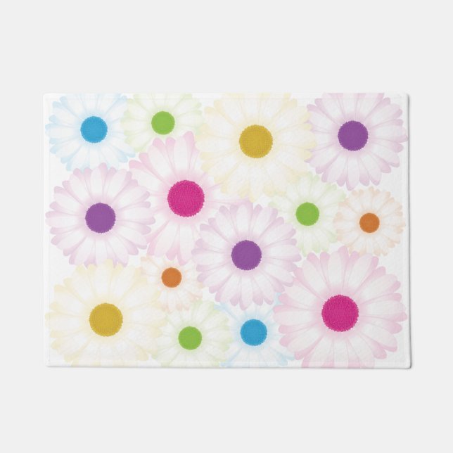 Daisy Dots Door Mat (Front)