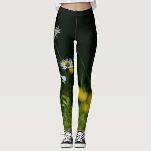 Daisy Dream: Beautiful Floral Nature Leggings