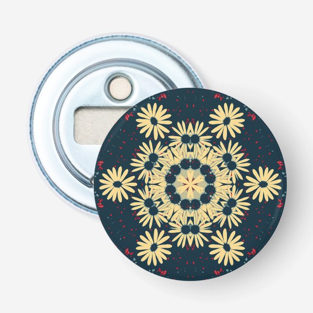 Daisy Dreams Mandala Bottle Opener (Front)