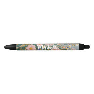Daisy Dreamscape Personalised Black Ink Pen