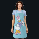 Daisy Duck Blowing a Kiss Apron<br><div class="desc">Spread a little love with this timeless and charming Daisy Duck character graphic! Captured in a classic, flirtatious pose blowing a delicate heart-shaped kiss, this design radiates sweetness and personality. With her iconic pink bow, purple blouse, and matching heels, this illustration is a beautiful celebration of classic animation style. The...</div>