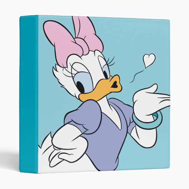 Daisy Duck Blowing a Kiss Binder (Front/Spine)