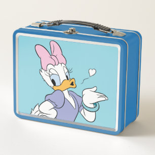 Daisy Duck Blowing a Kiss Metal Lunch Box