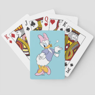 Daisy Duck Blowing a Kiss Playing Cards