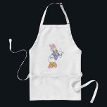Daisy Duck Blowing a Kiss Standard Apron<br><div class="desc">Spread a little love with this timeless and charming Daisy Duck character graphic! Captured in a classic, flirtatious pose blowing a delicate heart-shaped kiss, this design radiates sweetness and personality. With her iconic pink bow, purple blouse, and matching heels, this illustration is a beautiful celebration of classic animation style. The...</div>