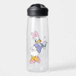 Daisy Duck Blowing a Kiss Water Bottle<br><div class="desc">Spread a little love with this timeless and charming Daisy Duck character graphic! Captured in a classic, flirtatious pose blowing a delicate heart-shaped kiss, this design radiates sweetness and personality. With her iconic pink bow, purple blouse, and matching heels, this illustration is a beautiful celebration of classic animation style. The...</div>
