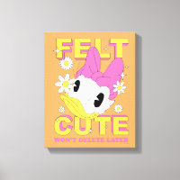 Daisy Duck "Felt Cute" Retro Floral Graphic