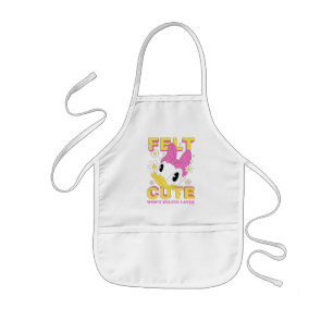 Daisy Duck "Felt Cute" Retro Floral Graphic Kids Apron