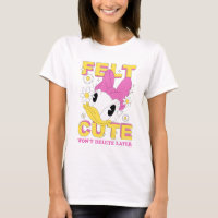 Daisy Duck "Felt Cute" Retro Floral Graphic