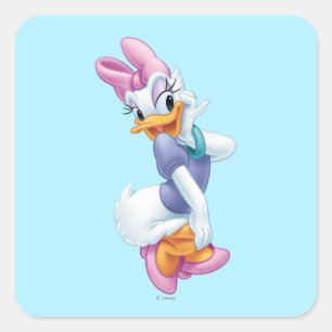 Daisy Duck   Flirting Square Sticker