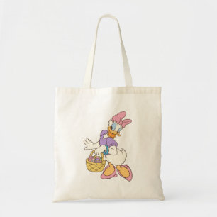 Daisy Duck Holding Basket of Easter Eggs Tote Bag