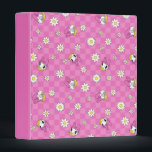 Daisy Duck Pink Checker Floral Pattern Binder<br><div class="desc">Elevate your accessories with this vibrant and trend-forward Daisy floral pattern! Combining a subtle pink-on-pink checkerboard background with a playful scatter of cheerful Daisy Duck character portraits and blooming white daisies, this design offers a high-energy, boutique aesthetic. The mix of various character expressions and different-sized floral accents creates a dynamic...</div>