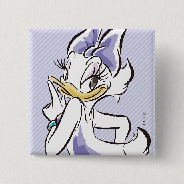 Daisy Duck | Sweet Like Sugar 2 Inch Square Button (Front)
