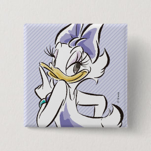 Daisy Duck   Sweet Like Sugar 2 Inch Square Button
