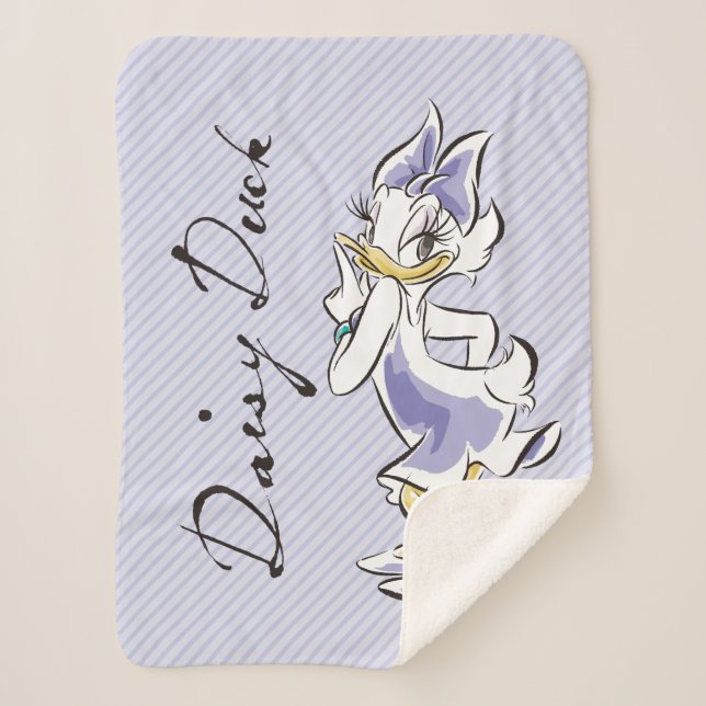 Daisy Duck | Sweet Like Sugar Sherpa Blanket (Front)