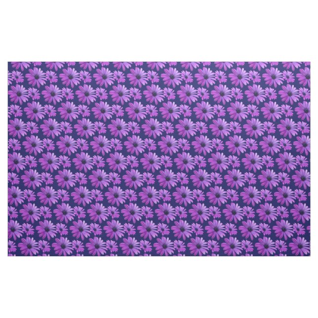 Daisy Fabric Blue Daisy Fabric Cotton or Poly (Fat Quarter)