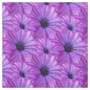 Daisy Fabric Purple Daisy Fabric Cotton or Poly