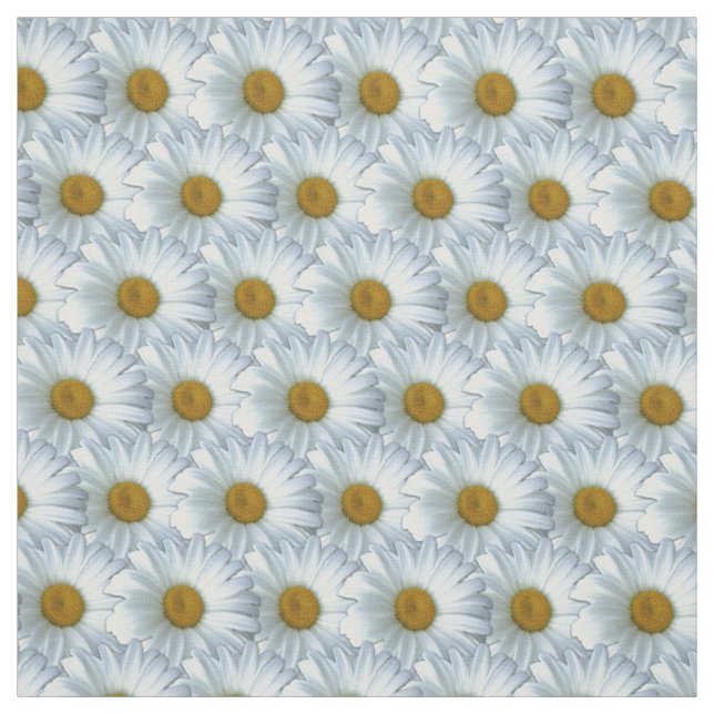Daisy Fabric Yellow Daisy Fabric Cotton or Poly (Swatch)