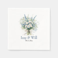  Daisy & Faded Blue Denim Flowers Custom