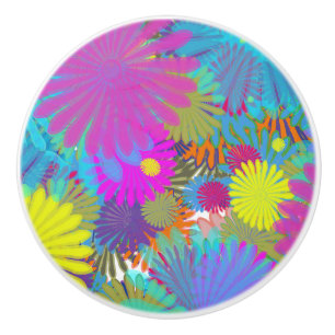 Daisy Festival Ceramic Knob