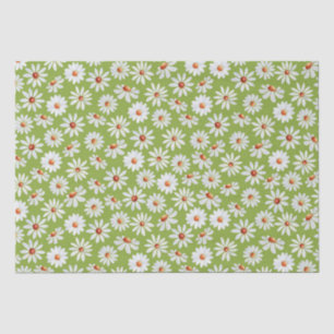 Daisy Filed Watercolor Spring Summer Tissue Paper