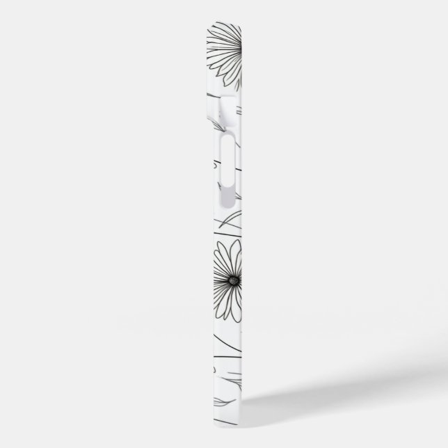 Daisy fleur dessin iPhone 14 coque (Verso / Gauche)