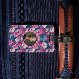 Daisy Floral 70Th Birthday Trendy Luggage Tag