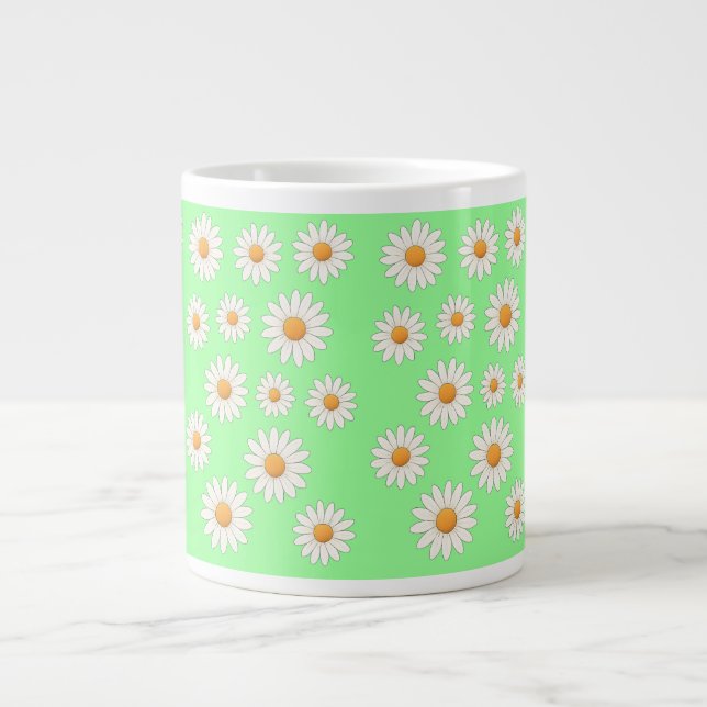 Daisy Floral Mug – Cheerful Flower Pattern Coffee  (Front)