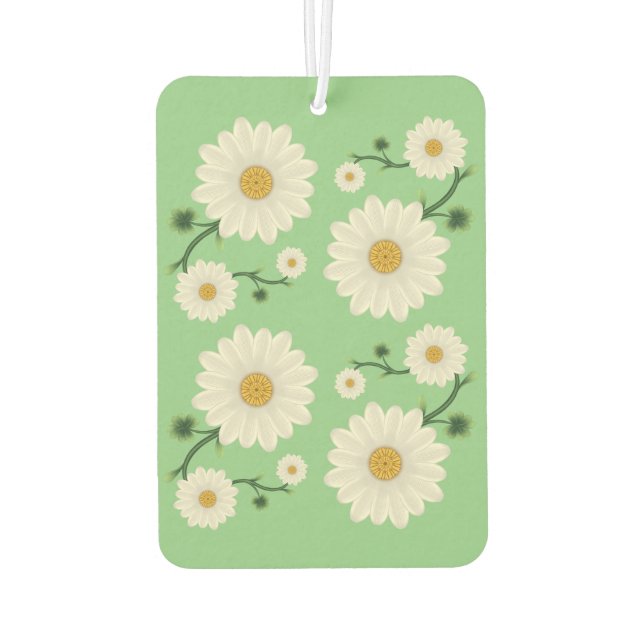 Daisy Floral Pattern Air Freshener (Back)