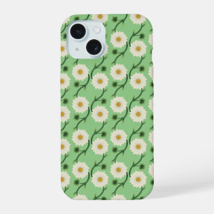 Daisy Floral Pattern iPhone 15 Case
