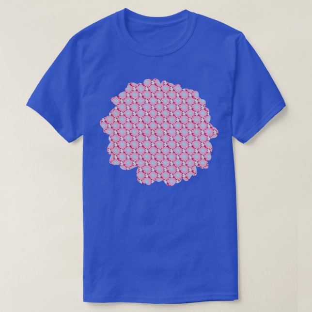 Daisy Floral Pattern Pink T-Shirt (Design Front)