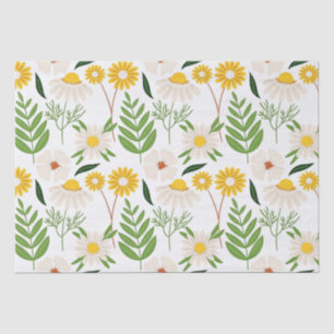 Daisy Floral Pattern Tissue Paper