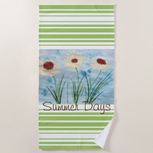 Daisy Floral Style Beach Towel