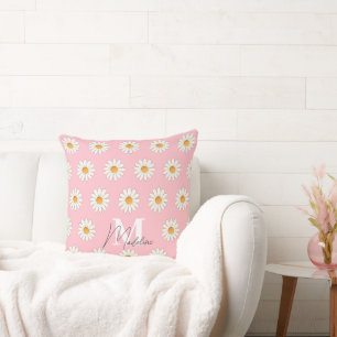Daisy Floral Throw Pillow – Cozy Home Decor