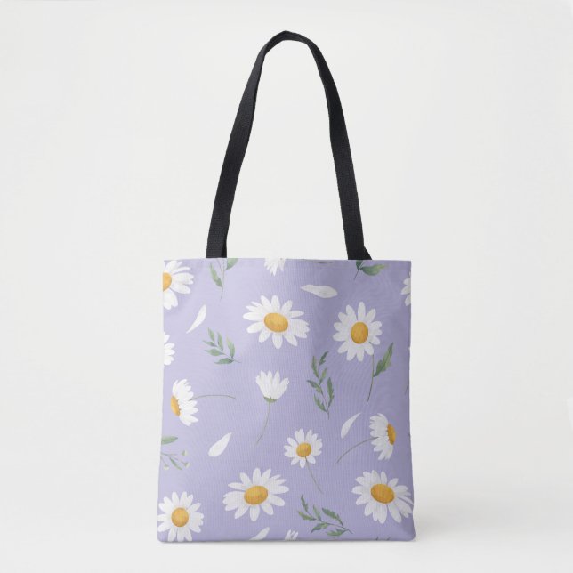 Daisy Floral Tote Bag (Front)
