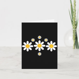 Daisy floral vacation flowers summer nature print  card