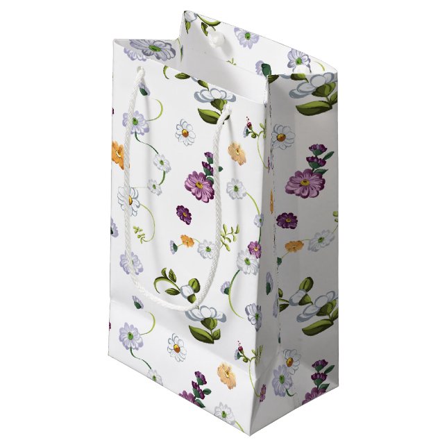 Daisy flower 2 small gift bag (Front Angled)