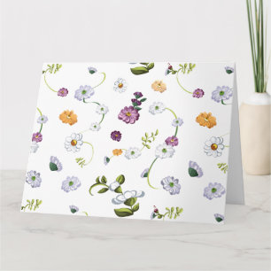 Daisy flower 2 thank you card