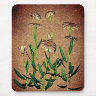 Daisy Flower Art Mouse Pad