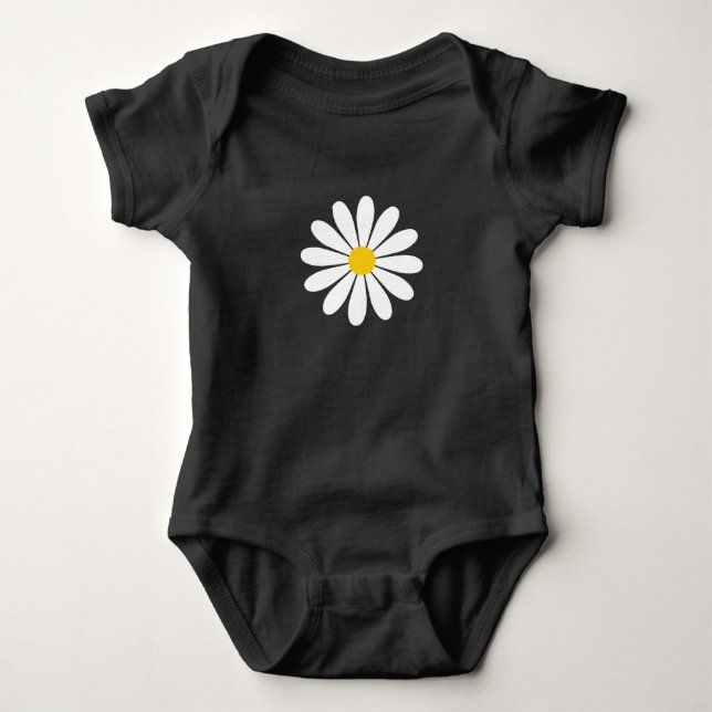 Daisy Flower Baby Bodysuit (Front)