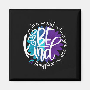 Daisy Flower Be Kind Suicide Prevention Awareness  Magnet
