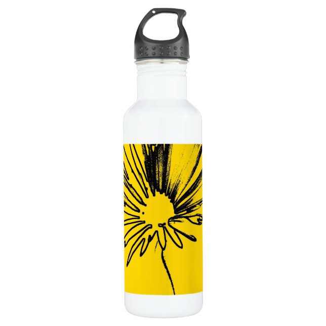 Daisy Flower c.1982 - Fine art 710 Ml Water Bottle (Front)