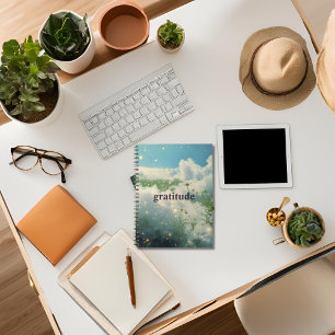 Daisy Flower Cloudy Aesthetic Gratitude Journal